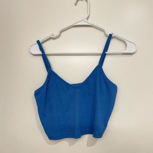 Never worn baby blue crop top